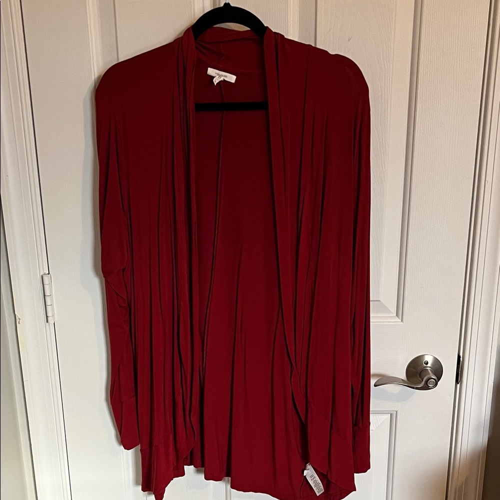 Women’s Maurices Red Cardigan 1X